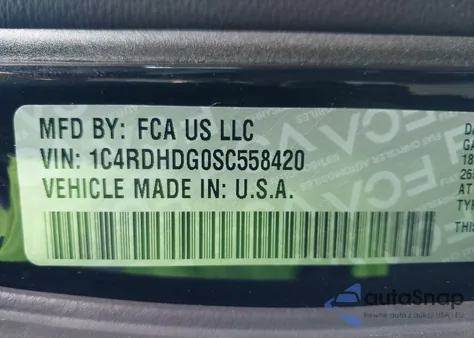 2025 Dodge Durango Gt Rwd z USA, uszkodzony, nr VIN 1C4RDHDG0SC558420